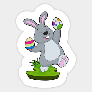 Rabbit Easter Easter eggs Sticker